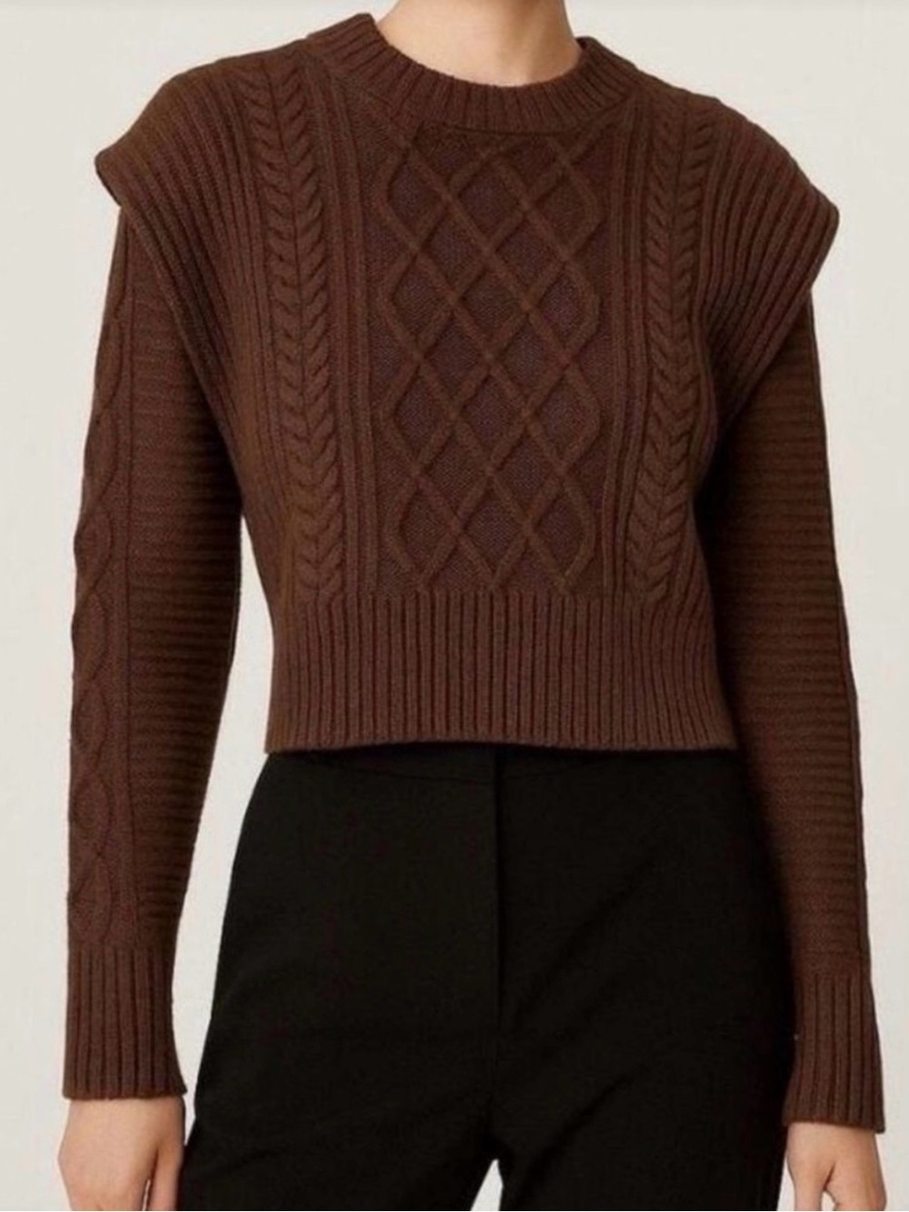Aritzia Babaton Seek Sweater Brown